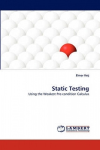 Kniha Static Testing Elmar Keij