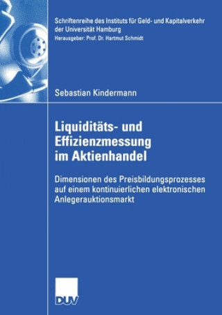 Kniha Liquiditats- und Effizienzmessung im Aktienhandel Sebastian Kindermann