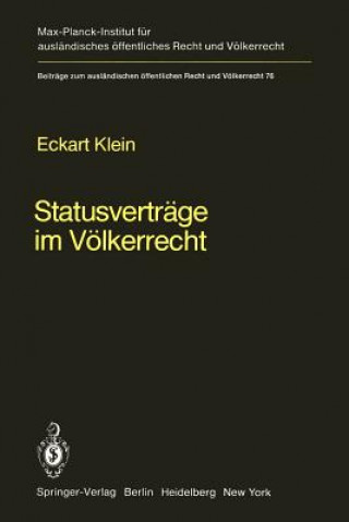 Книга Statusvertrage Im Volkerrecht Eckart Klein