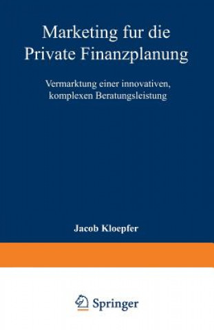 Livre Marketing Fur Die Private Finanzplanung Jacob Kloepfer