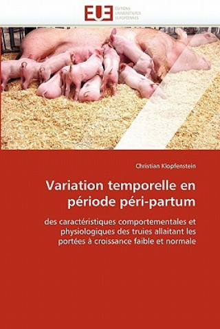 Könyv Variation temporelle en periode peri-partum Christian Klopfenstein
