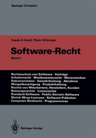 Könyv Software-Recht Frank A. Koch
