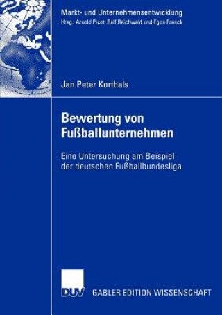 Kniha Bewertung von Fussballunternehmen Jan P. Korthals