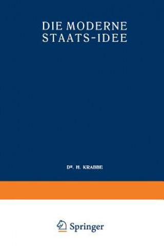 Könyv Die Moderne Staats-Idee H. Krabbe