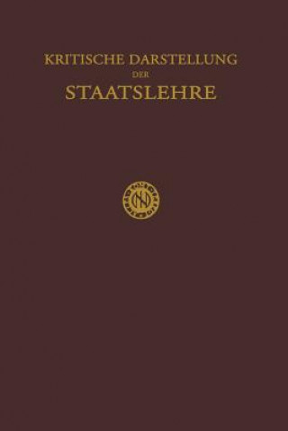 Könyv Kritische Darstellung Der Staatslehre H. Krabbe
