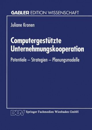 Książka Computergest tzte Unternehmungskooperation Juliane Kronen