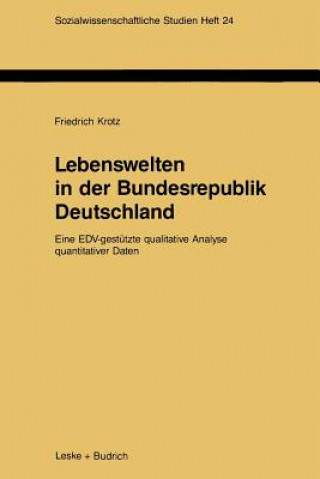 Buch Lebenswelten in Der Bundesrepublik Deutschland Friedrich Krotz