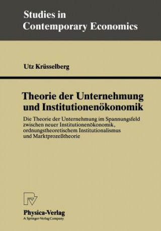 Carte Theorie Der Unternehmung Und Institutionenokonomik Utz Krüsselberg