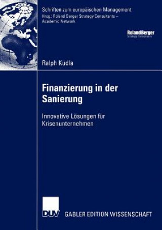 Kniha Finanzierung in der Sanierung Ralph Kudla