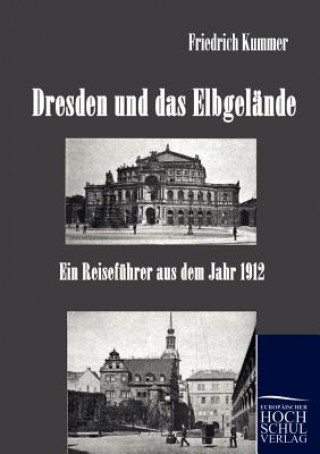 Carte Dresden und das Elbgelande Friedrich Kummer