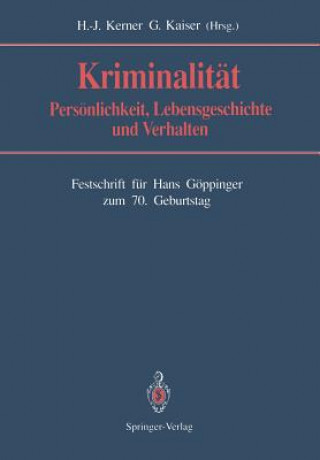 Knjiga Kriminalitat Günther Kaiser