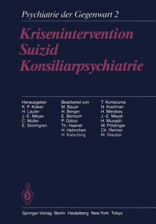 Könyv Krisenintervention Suizid Konsiliarpsychiatrie M. Bauer