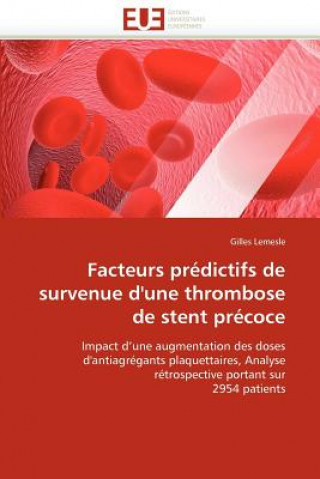 Carte Facteurs Pr dictifs de Survenue d''une Thrombose de Stent Pr coce Gilles Lemesle