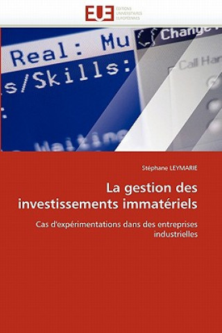Kniha La Gestion Des Investissements Immat riels Stéphane Leymarie
