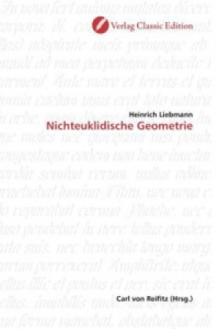 Kniha Nichteuklidische Geometrie Heinrich Liebmann