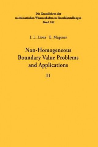 Kniha Non-Homogeneous Boundary Value Problems and Applications Jacques Louis Lions
