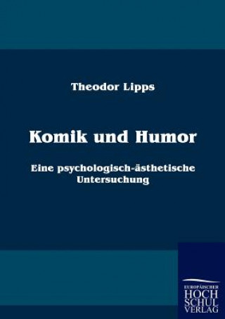 Buch Komik und Humor Theodor Lipps