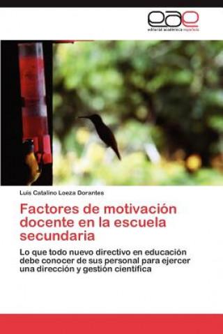 Carte Factores de motivacion docente en la escuela secundaria Luis Catalino Loeza Dorantes