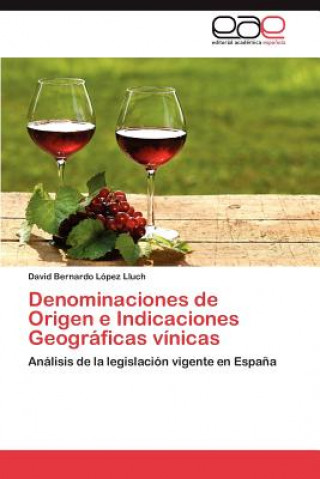 Kniha Denominaciones de Origen e Indicaciones Geograficas vinicas David Bernardo López Lluch