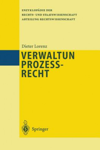 Könyv Verwaltungsprozessrecht Dieter Lorenz