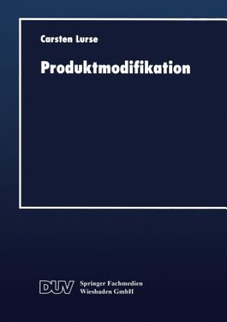 Könyv Produktmodifikation Carsten Lurse