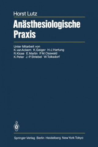 Book Anasthesiologische Praxis H. Lutz