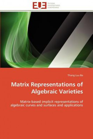 Könyv Matrix Representations of Algebraic Varieties Thang Luu Ba