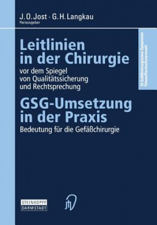 Könyv Leitlinien in der Chirurgie vor dem Spiegel von Qualitätssicherung und Rechtsprechung J. O. Jost