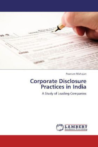 Książka Corporate Disclosure Practices in India Poonam Mahajan