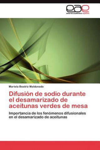 Kniha Difusion de sodio durante el desamarizado de aceitunas verdes de mesa Mariela Beatriz Maldonado