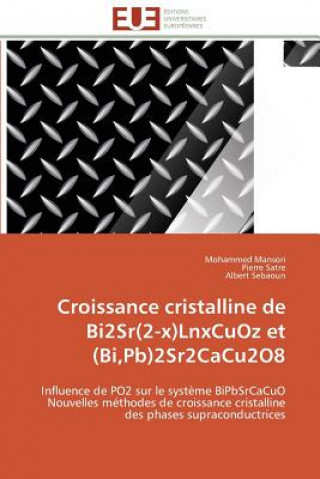 Carte Croissance Cristalline de Bi2sr(2-X)Lnxcuoz Et (Bi, Pb)2sr2cacu2o8 Mohammed Mansori