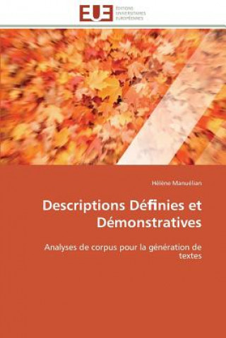 Knjiga Descriptions D  Nies Et D monstratives Manuelian-H