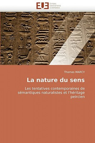 Kniha Nature Du Sens Thomas Marcy