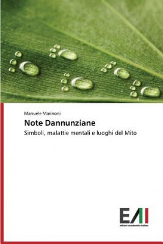 Kniha Note Dannunziane Marinoni Manuele