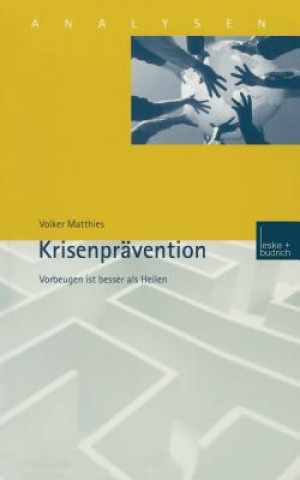 Livre Krisenpravention Volker Matthies