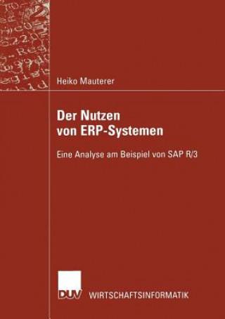 Livre Der Nutzen Von Erp-Systemen Heiko Mauterer