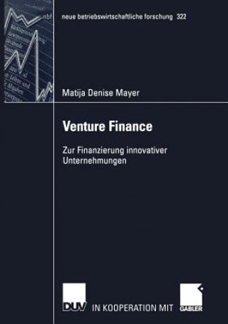Kniha Venture Finance Matija D. Mayer