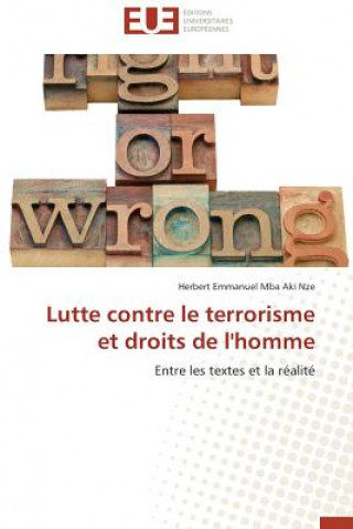 Книга Lutte Contre Le Terrorisme Et Droits de l'Homme Herbert Emmanuel Mba Aki Nze