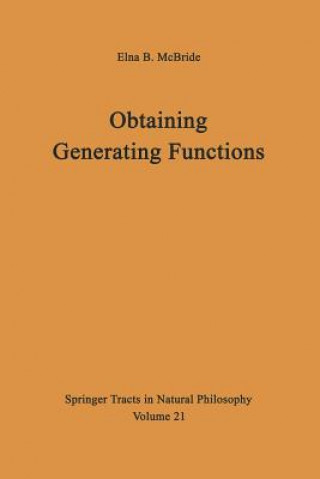 Kniha Obtaining Generating Functions Elna B. McBride