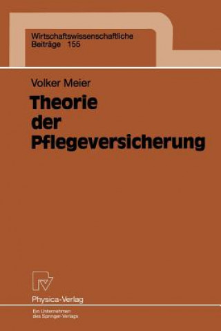 Book Theorie Der Pflegeversicherung Volker Meier