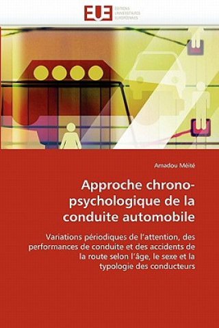 Kniha Approche Chrono-Psychologique de la Conduite Automobile Amadou Méité