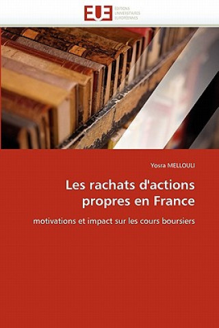 Carte Les Rachats d''actions Propres En France Yosra Mellouli