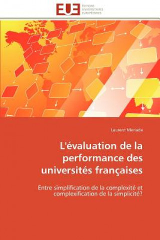 Kniha L'evaluation de la performance des universites francaises Laurent Meriade