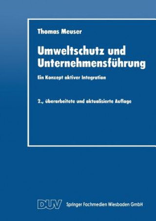 Kniha Umweltschutz Und Unternehmensfuhrung Thomas Meuser