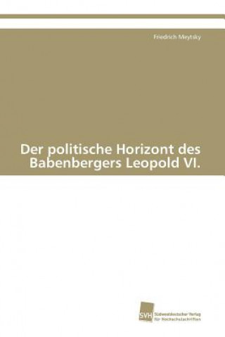 Livre politische Horizont des Babenbergers Leopold VI. Friedrich Meytsky