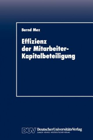 Книга Effizienz der Mitarbeiter-Kapitalbeteiligung Bernd Mez