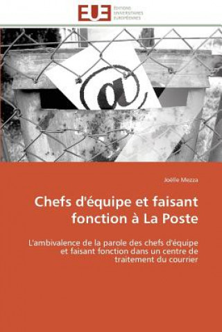 Kniha Chefs d' quipe Et Faisant Fonction   La Poste Joëlle Mezza