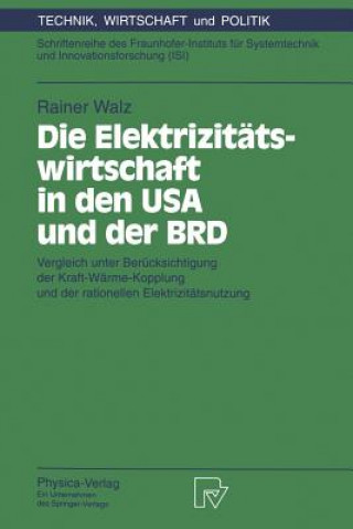 Kniha Die Elektriziteatswirtschaft in Den USA Und Der BRD Rainer Walz