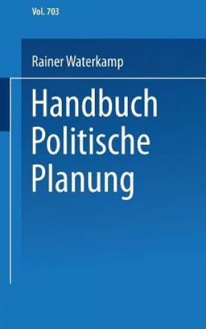 Buch Handbuch Politische Planung Rainer Waterkamp