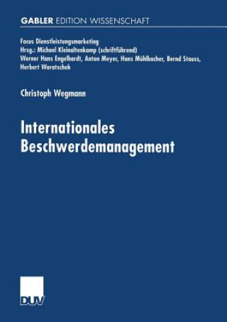 Kniha Internationales Beschwerdemanagement Christoph Wegmann